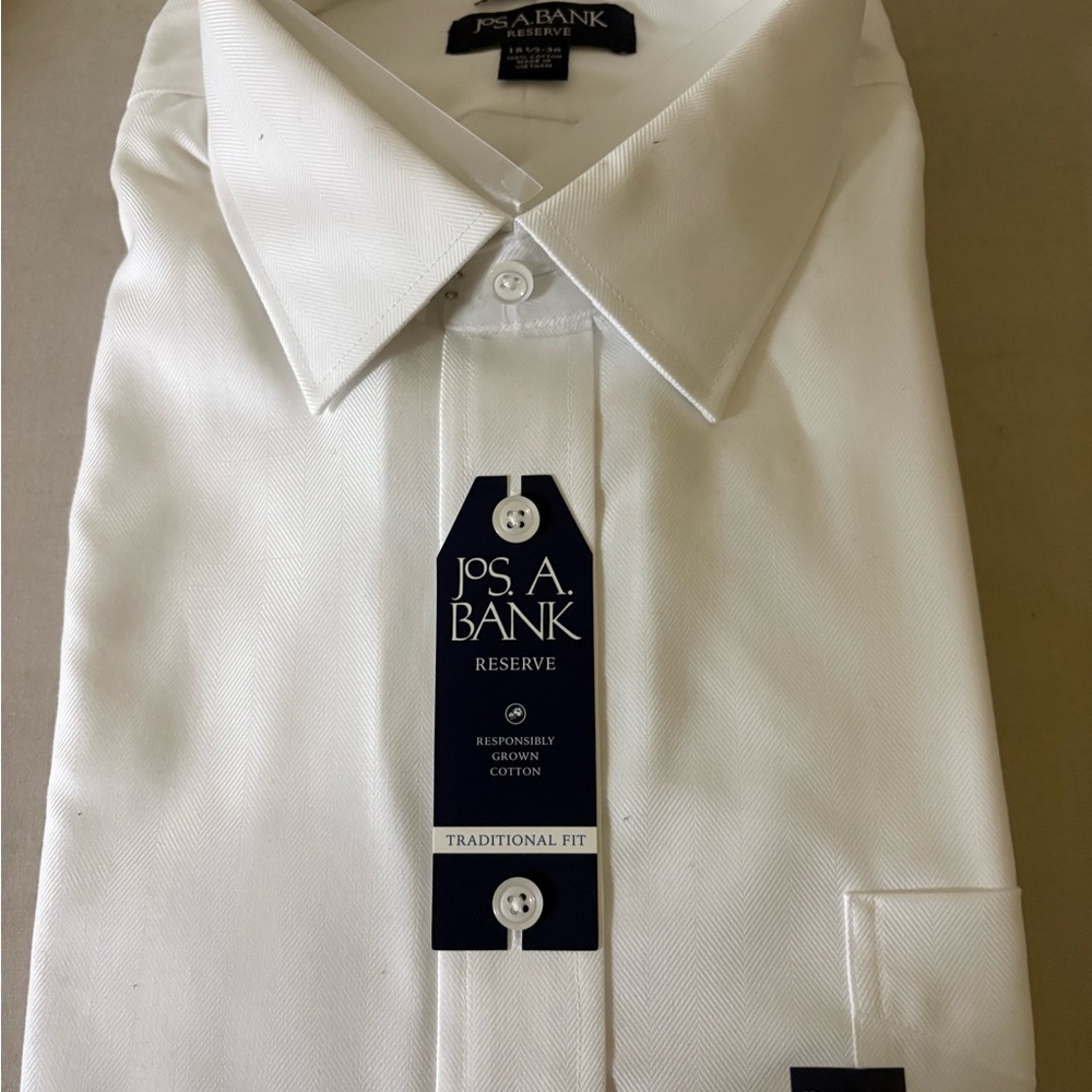 Jos. A. Bank Reserve White Dress Shirt